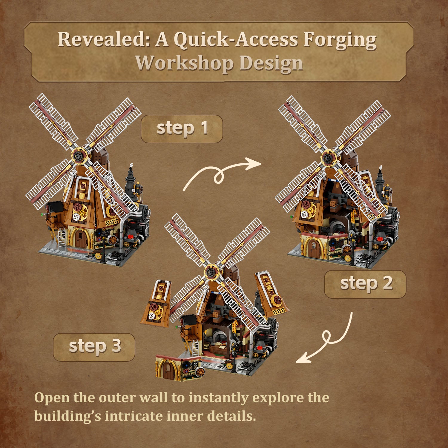 Flash Sale | Pantasy Steampunk Windmill Workshop 85026
