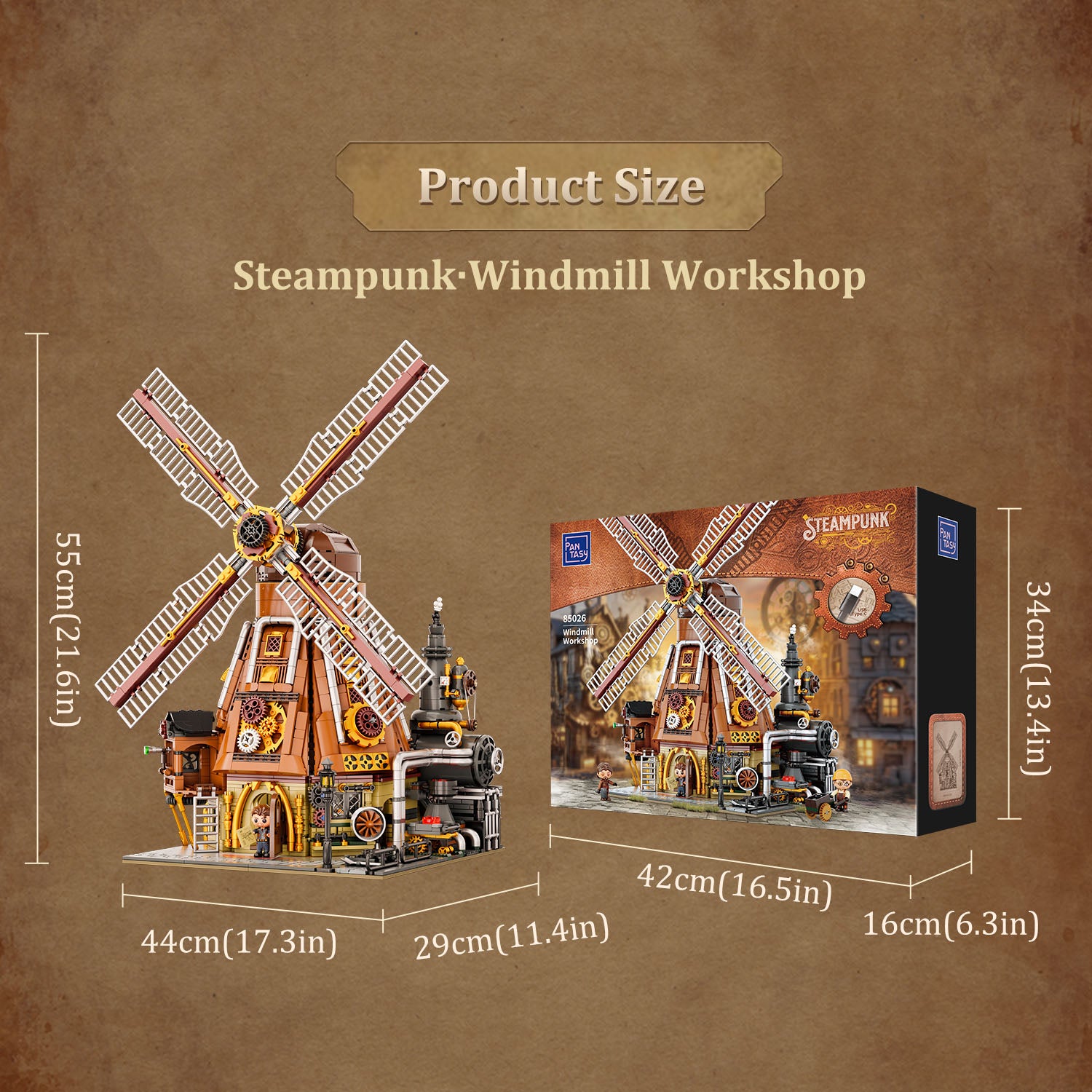 Flash Sale | Pantasy Steampunk Windmill Workshop 85026
