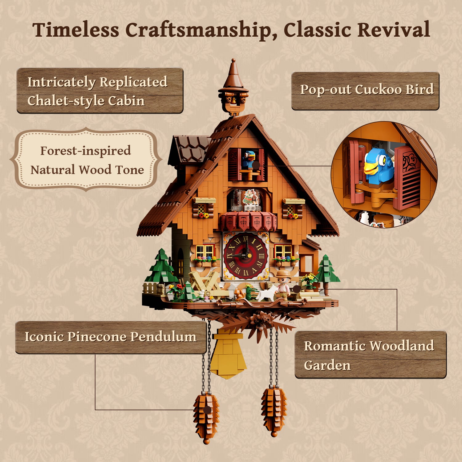 Pantasy Cuckoo Clock 85027ENP