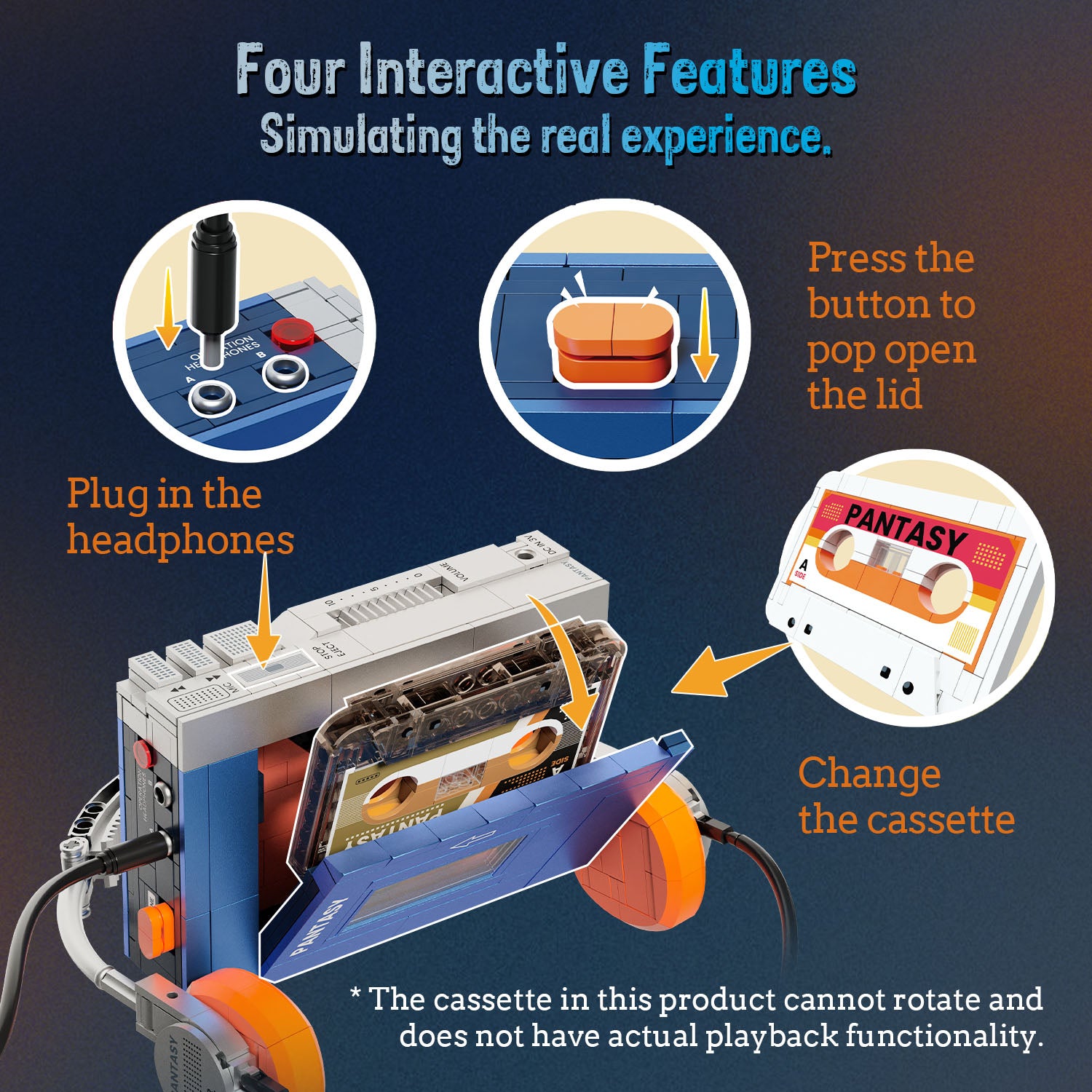 Pantasy Cassette Player 85039