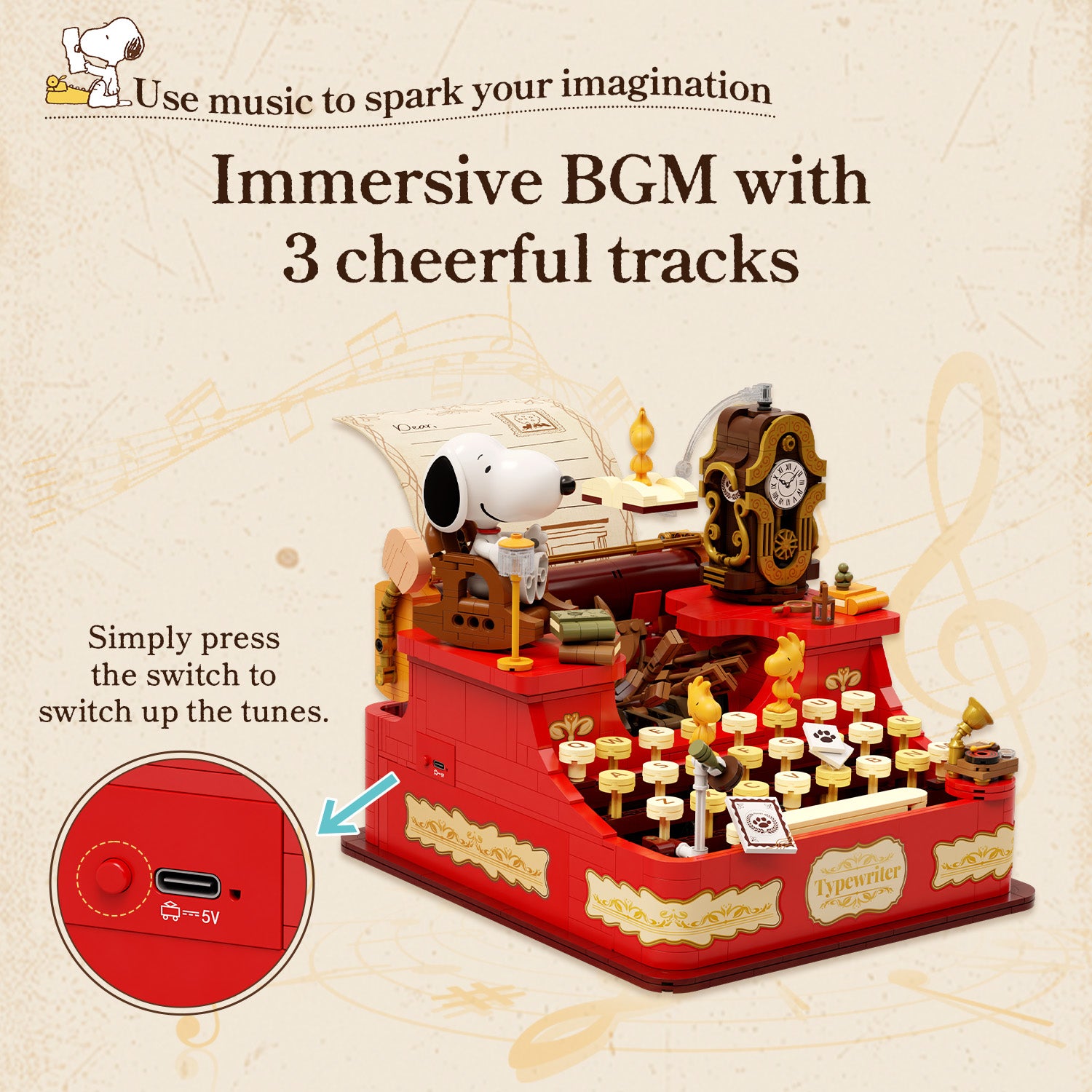 Pantasy x Snoopy Typewriter 86917