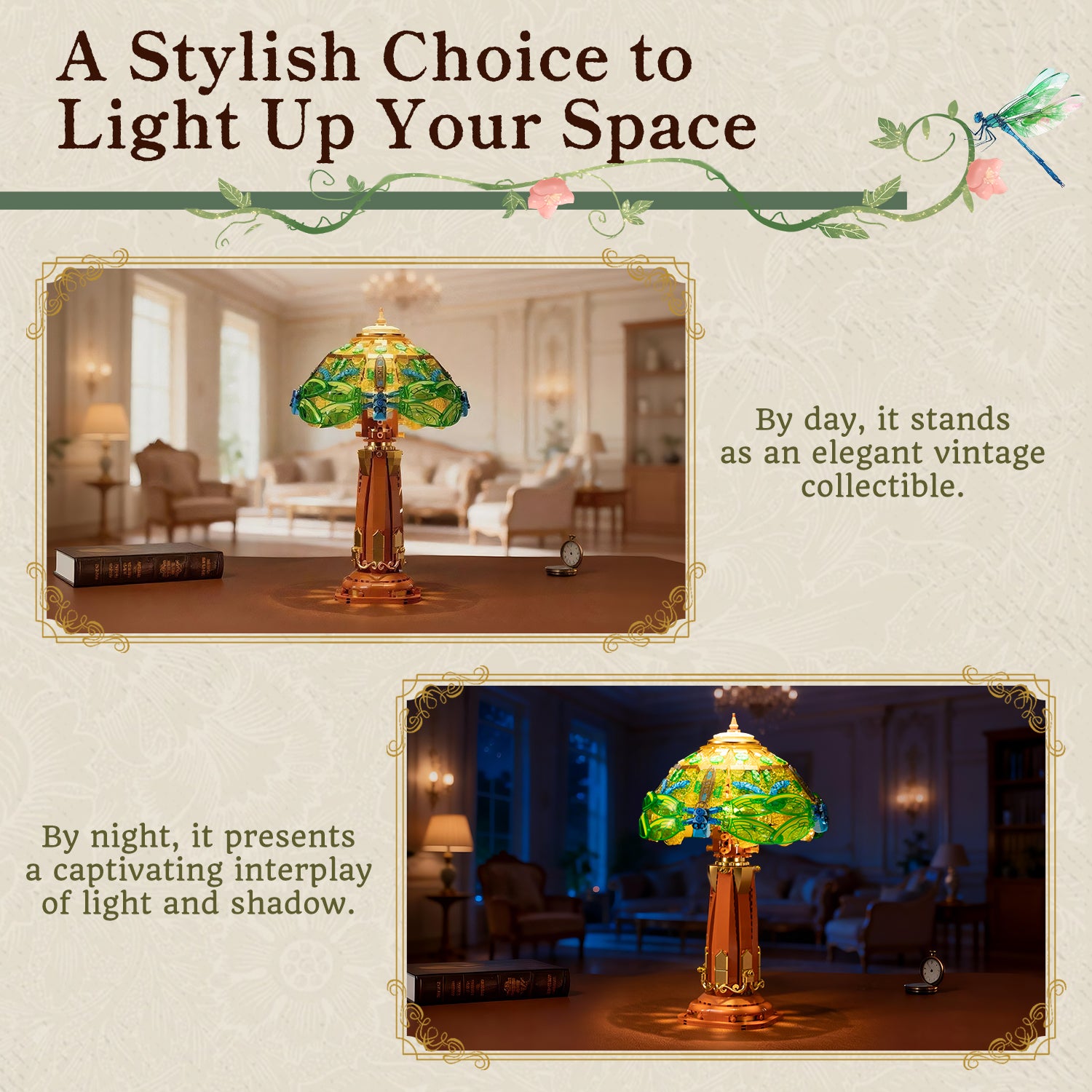 Pantasy Stained Glass Table Lamp 85042