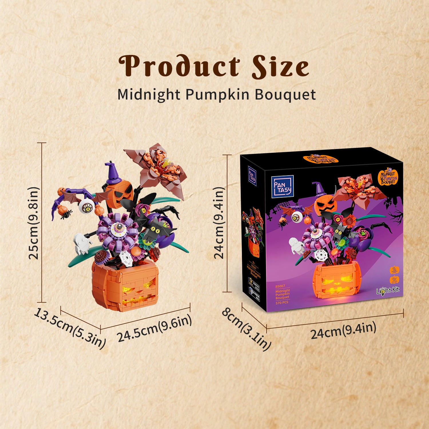 Pantasy Midnight Pumpkin Bouquet 85067