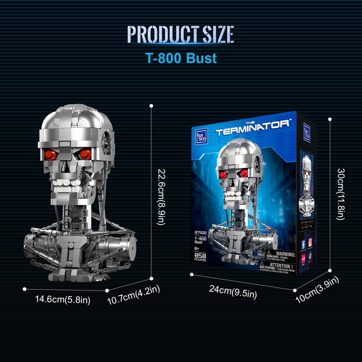 Pantasy T-800 Bust 87502