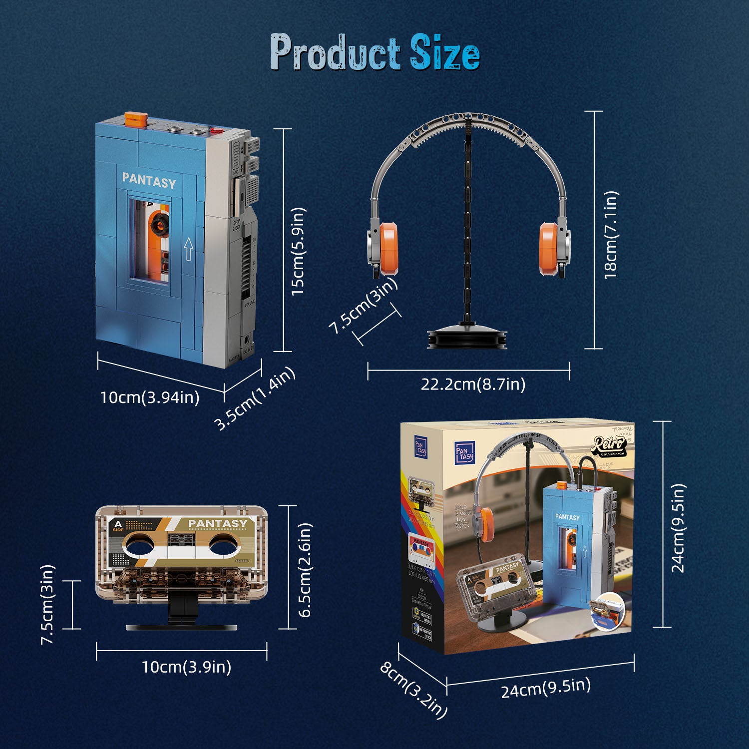 Pantasy Cassette Player 85039