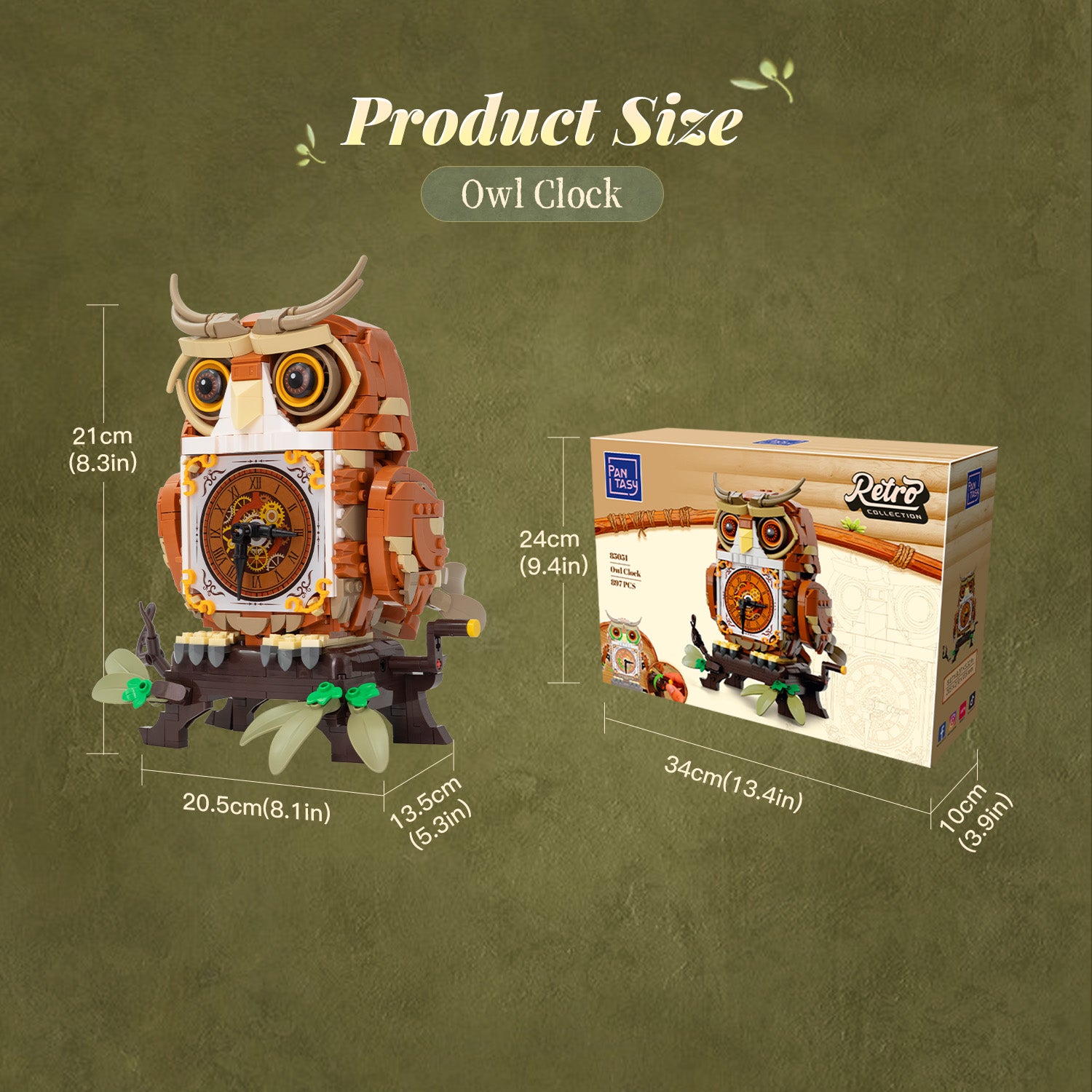 Pantasy Owl Clock 85051