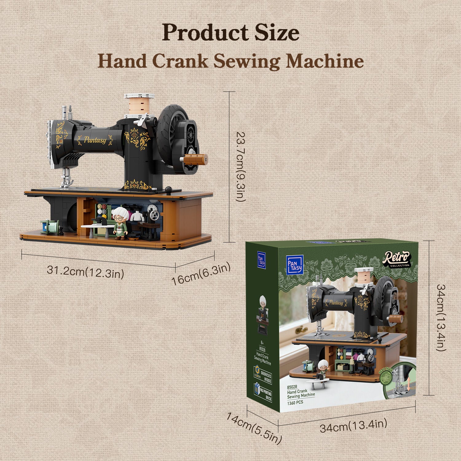 Pantasy Hand Crank  Sewing Machine 85028